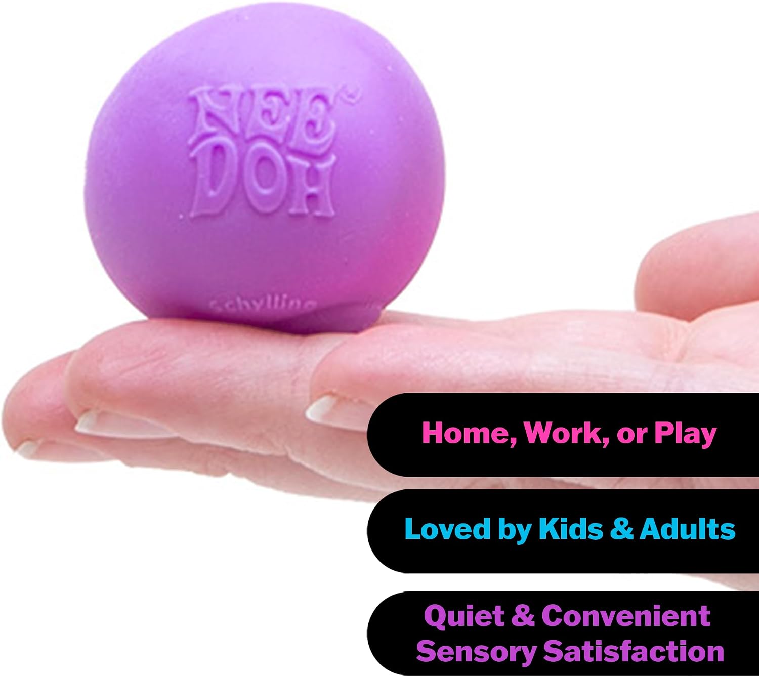 Schylling Needoh Teenie Color Change Needoh - Sensory Squeeze Toy - 4 Pack