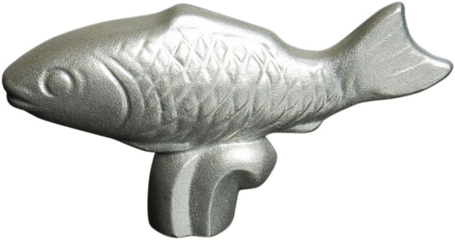 STAUB Cast Iron Animal Stainless Steel Knob, Fish
