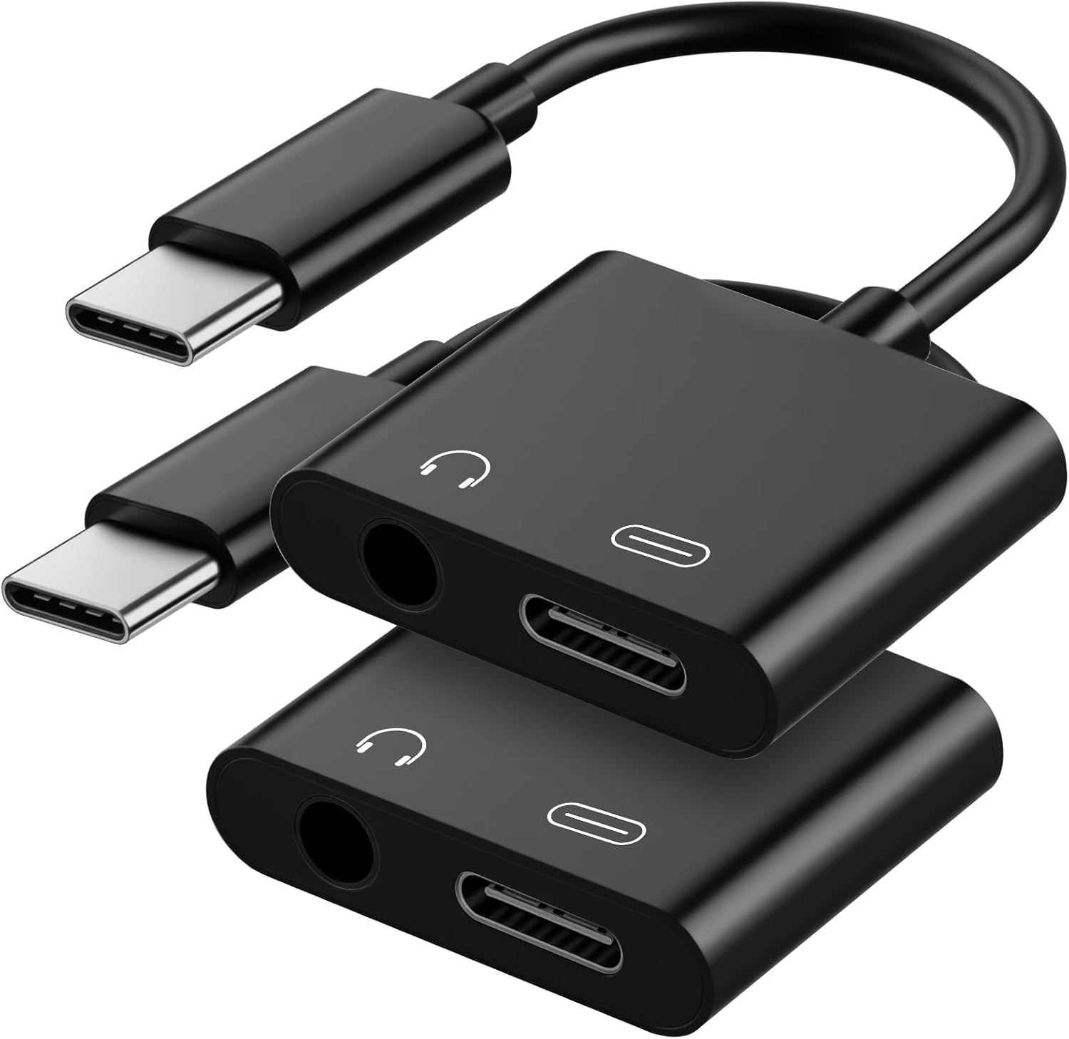 Criello USB C to 3.5mm Headphone and Charger Adapter 2 Pack