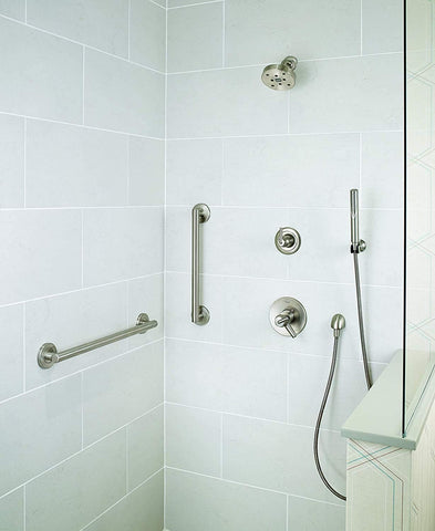 DELTA FAUCET 41824-SS Contemporary Grab Bar with Concealed Mounting, 24-Inch, Stainless