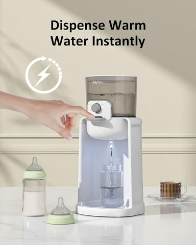 HEYVALUE Water Warmer for Baby Formula with Night Light,Bottle Warmer,White