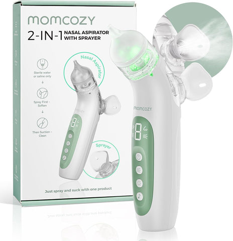 Momcozy BreezyClear™ 2-in-1 Electric Nasal Aspirator for Baby with Spray