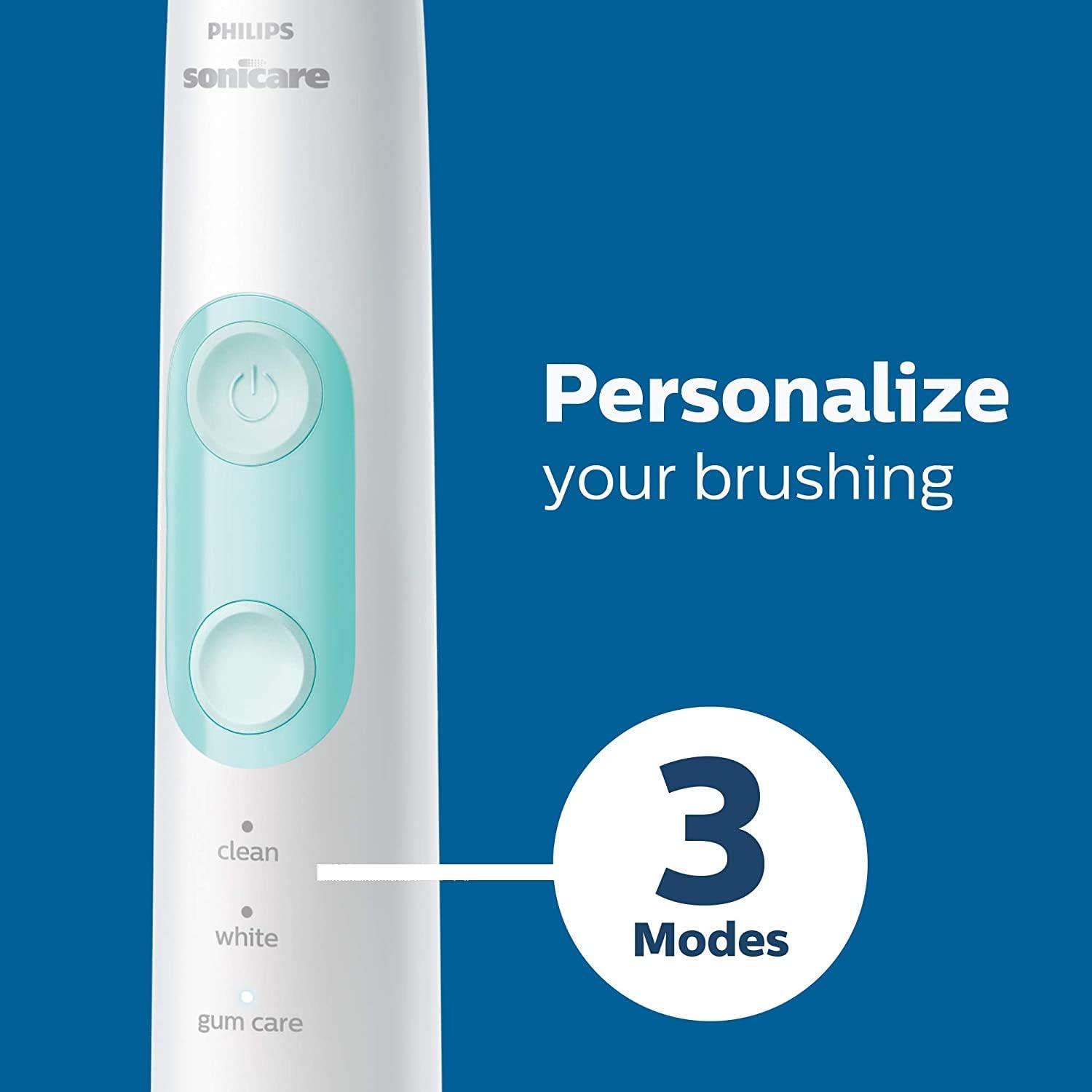 Philips Sonicare 5100 Rechargeable Electric Toothbrush, 1 Brush Head, White