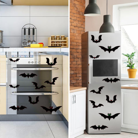 Magnetic Bats Halloween Garage Door Decorations, 23 PCS