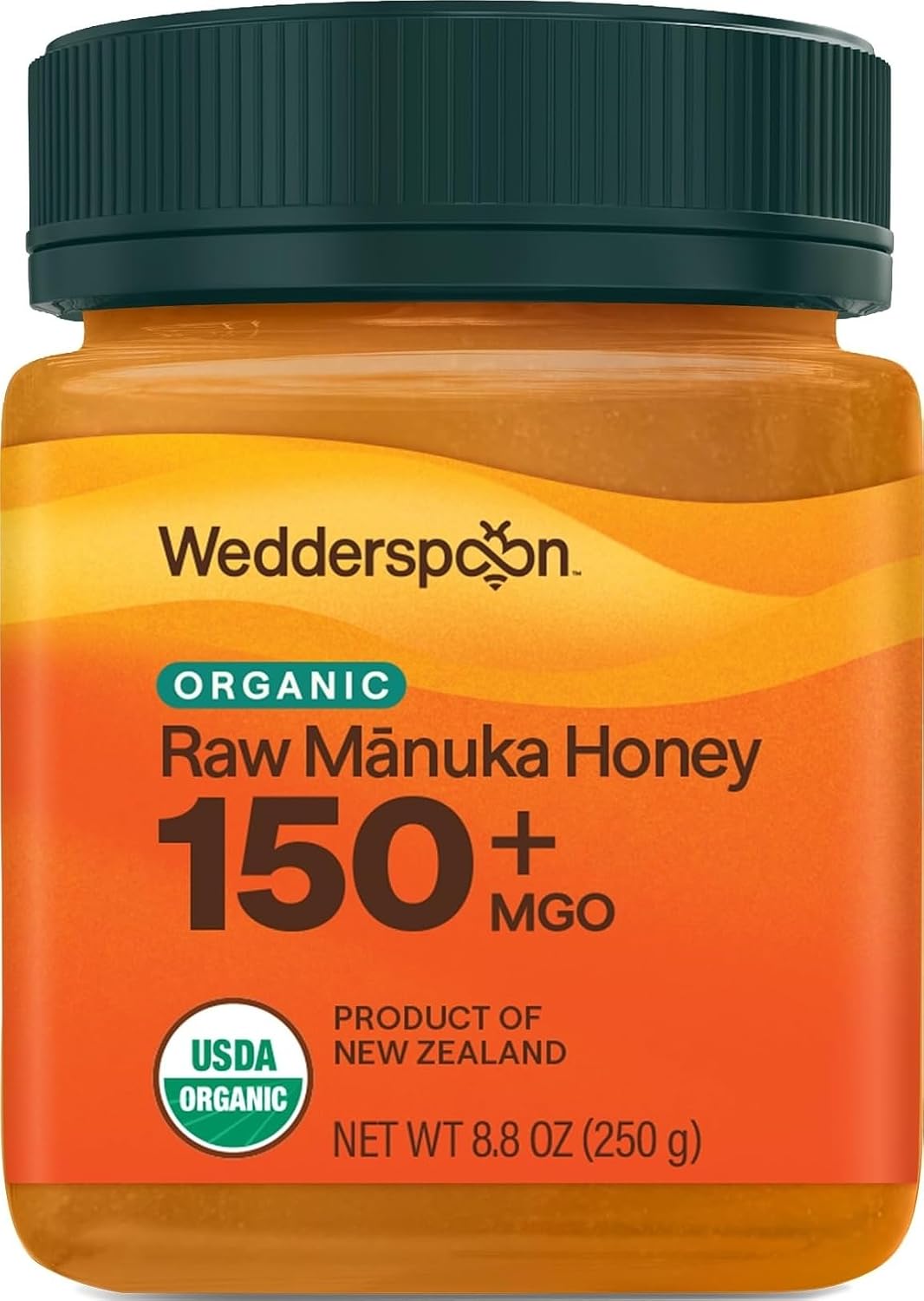 Wedderspoon Organic Raw Manuka Honey 150+ MGO, 8.8 Oz