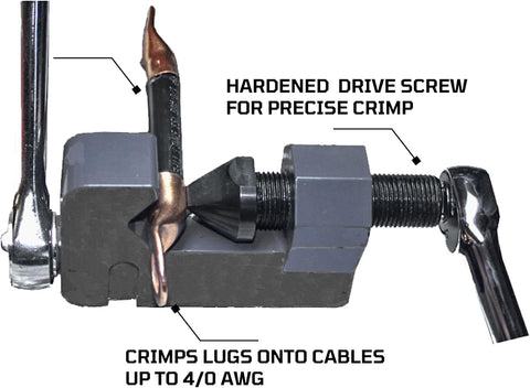 EZRED B7946 3-Point Mini Wire & Cable Crimper