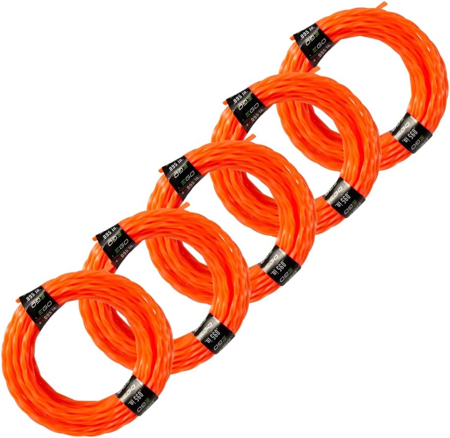 EGO Power+ Twisted String Trimmer Lines, Pre-Cut 0.095", 5-Pack - AL2420P