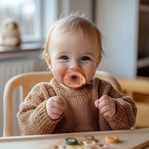 Breast-Like Baby Pacifiers 0-6 Months 4 Pack with Breathable Air Holes