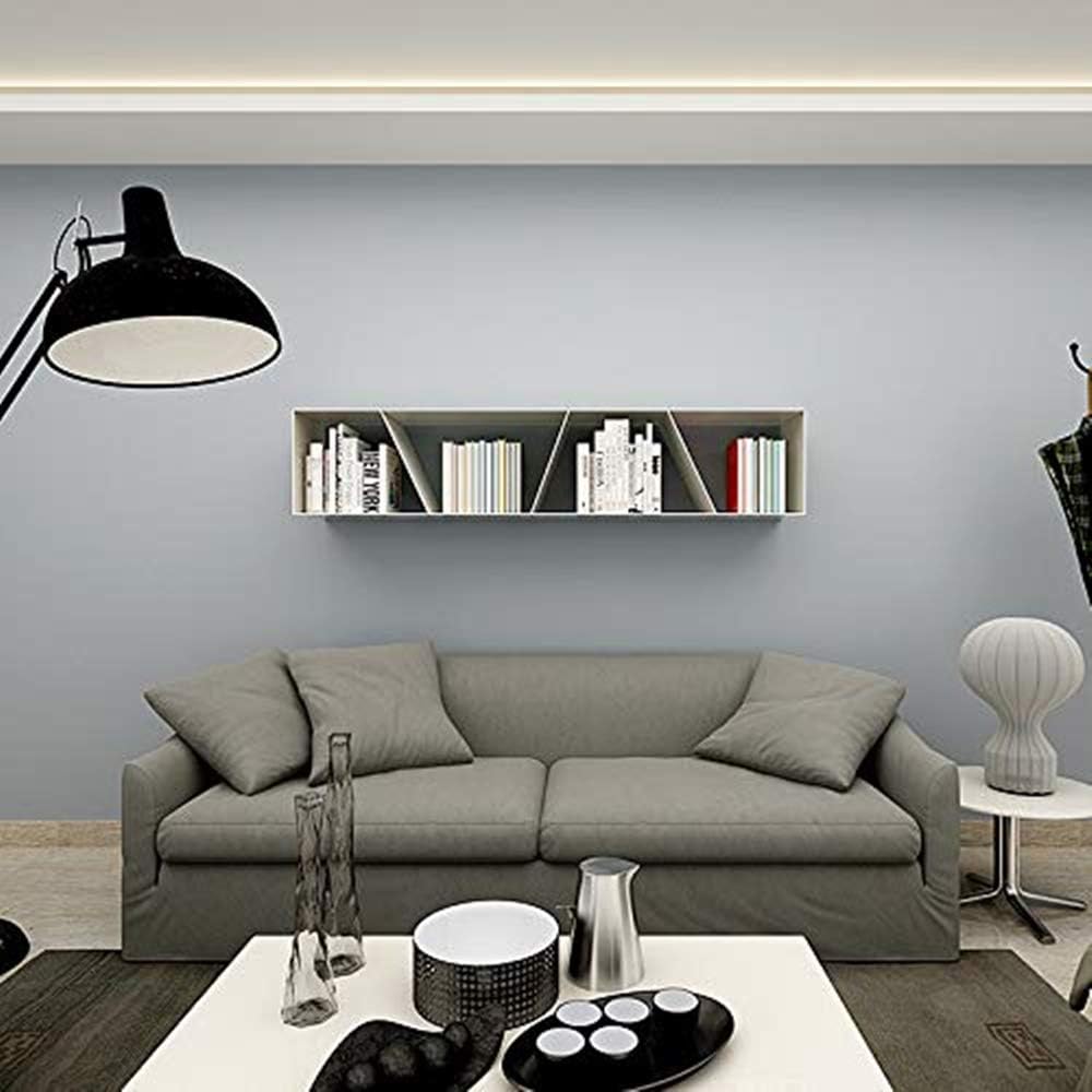 practicalWs Gray Self-Adhesive Wallpaper Film Stick Paper Easy to Apply