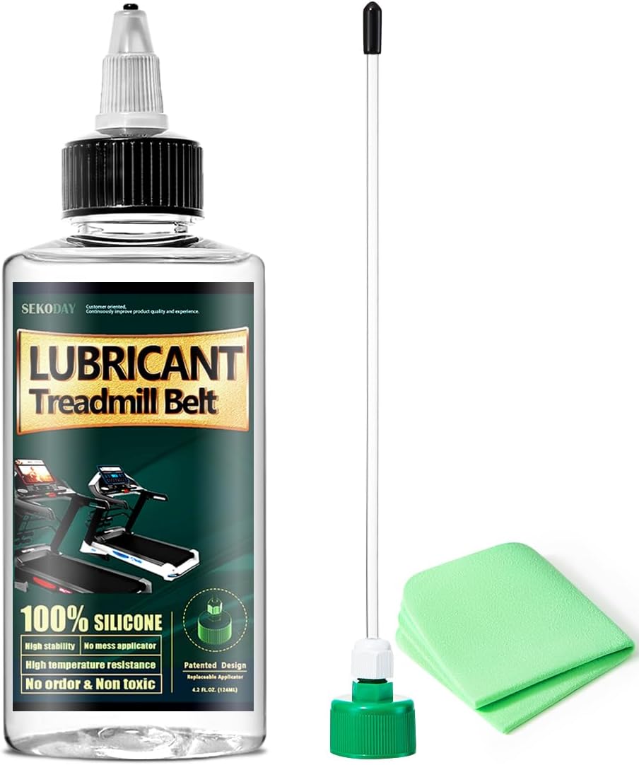 SEKODAY Silicone Treadnmill Belt Lubricants/Lubes, High Temperature Resistant and Stable Lubricant,with Hard Application Tubes and Precision Screw Caps for Easy Use