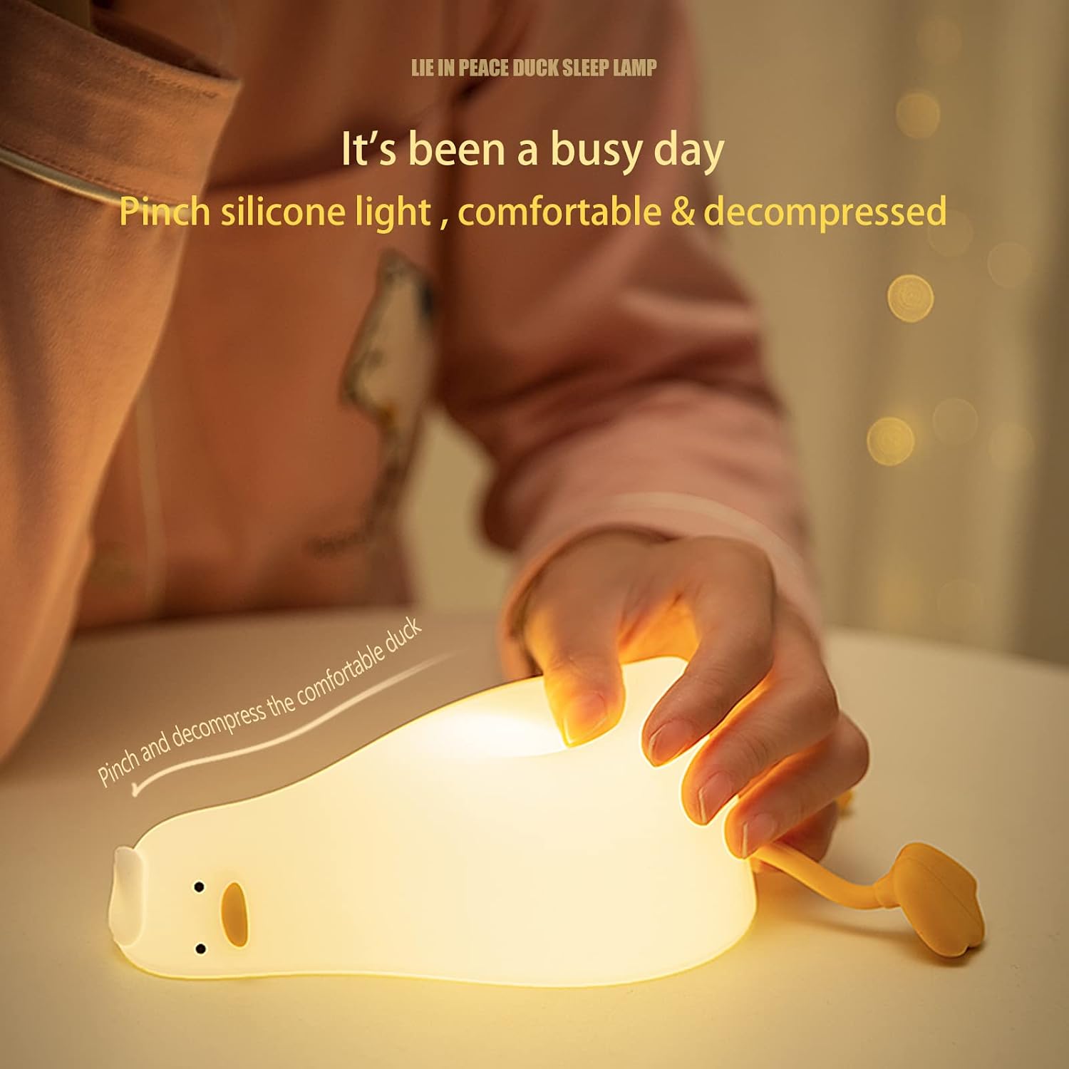 MUID Lying Flat Duck Night Light Official Licensed Genuine Benson Duck Lamp