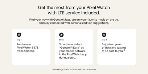 Google Pixel Watch 5 (45mm) - Android Smartwatch - Obsidian - LTE
