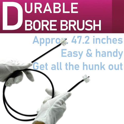Libretto Trombone All-Inclusive Care Kit: Flexible Bore Brush + Mouthpiece Brush + Slide Cream+ Microfiber Cleaning Cloth + Slide Grease, w/Handy Case, Time to Clean & Extend Life of Your Trombone!