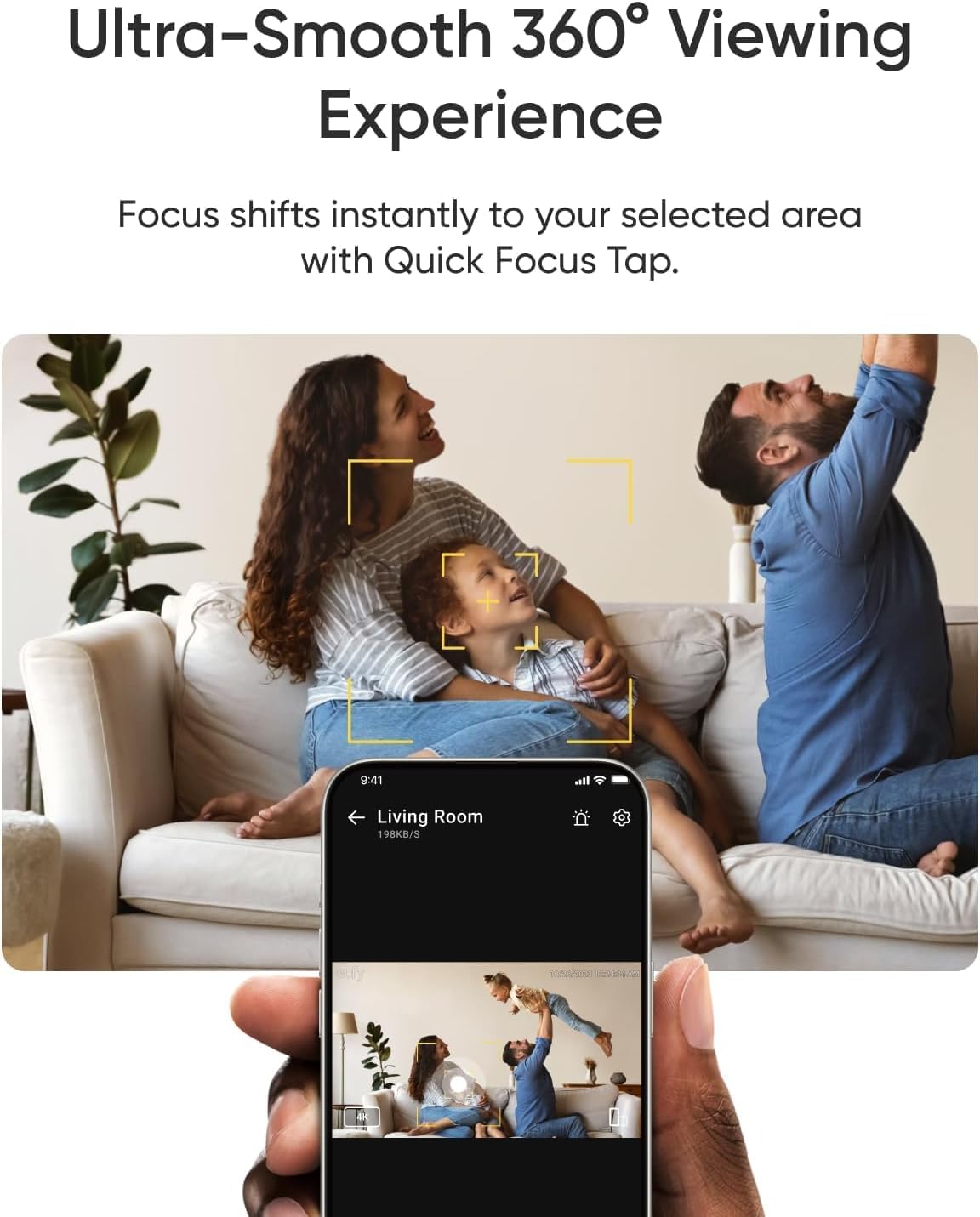eufy Security 4K Indoor Camera E30, No Subscription, Work as Pet Camera