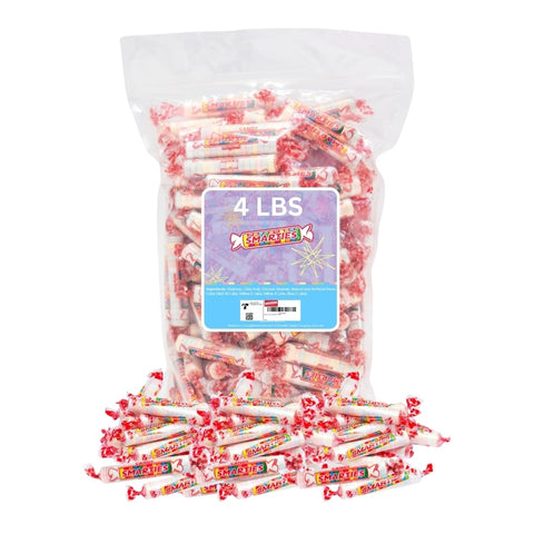 Smarties Candy Bulk Rolls Original Flavor - Gluten & Vegan Free - Classic Sweetness From Family Owned Company Since 1949, Peanut Free & Dairy Free - Perfect Halloween Candy - 4 Pound Bag