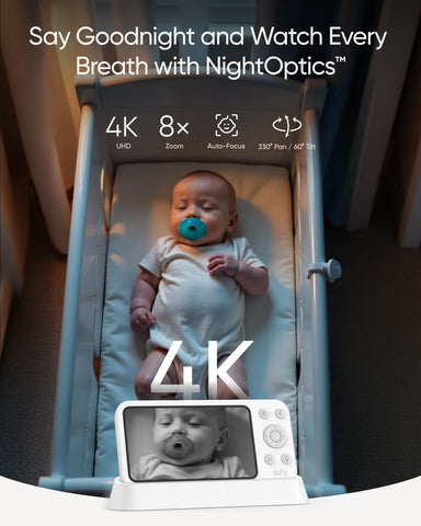 eufy Baby Monitor E21, 4K UHD Camera, 5" 720p Screen, No Wi-Fi
