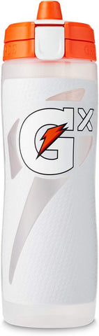 Gatorade Gx Plastic Squeeze Bottle, White, 30oz