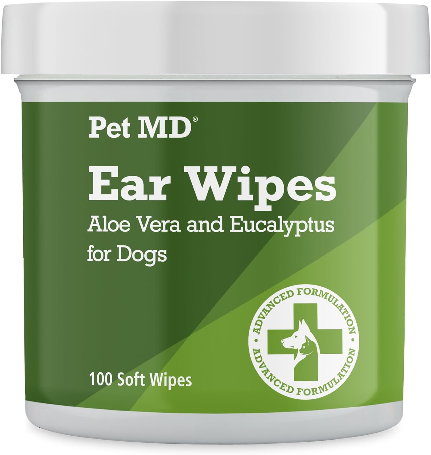 Pet MD Dog Ear Cleaning Wipes – Otic Cleanser for Dogs - 100 ct