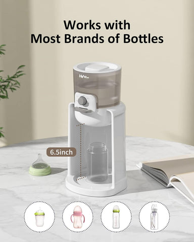 HEYVALUE Water Warmer for Baby Formula with Night Light,Bottle Warmer,White