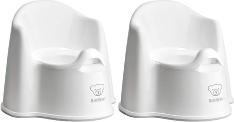 BabyBjörn Potty Chair, Deep Green/White | Potty Training Toilet, Easy-to-Clean, Removable Inner Potty, Non-Slip