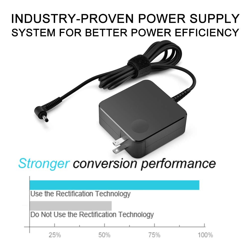 Charger for Lenovo Laptop Computer 65W 45W Round Tip Power Supply AC Adapter for Lenovo IdeaPad 330-14, 330-15, 330-17, 510-15, 330s-14, 330s-15 Lenovo Flex 6-14 Laptop Charger