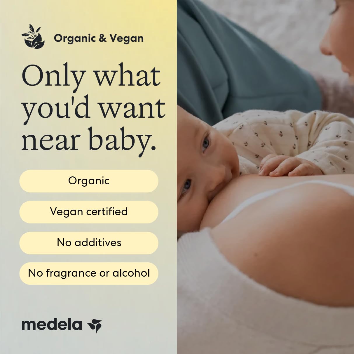 Medela Organic Nipple Cream, Soothing, For Breastfeeding & Pumping, 40g