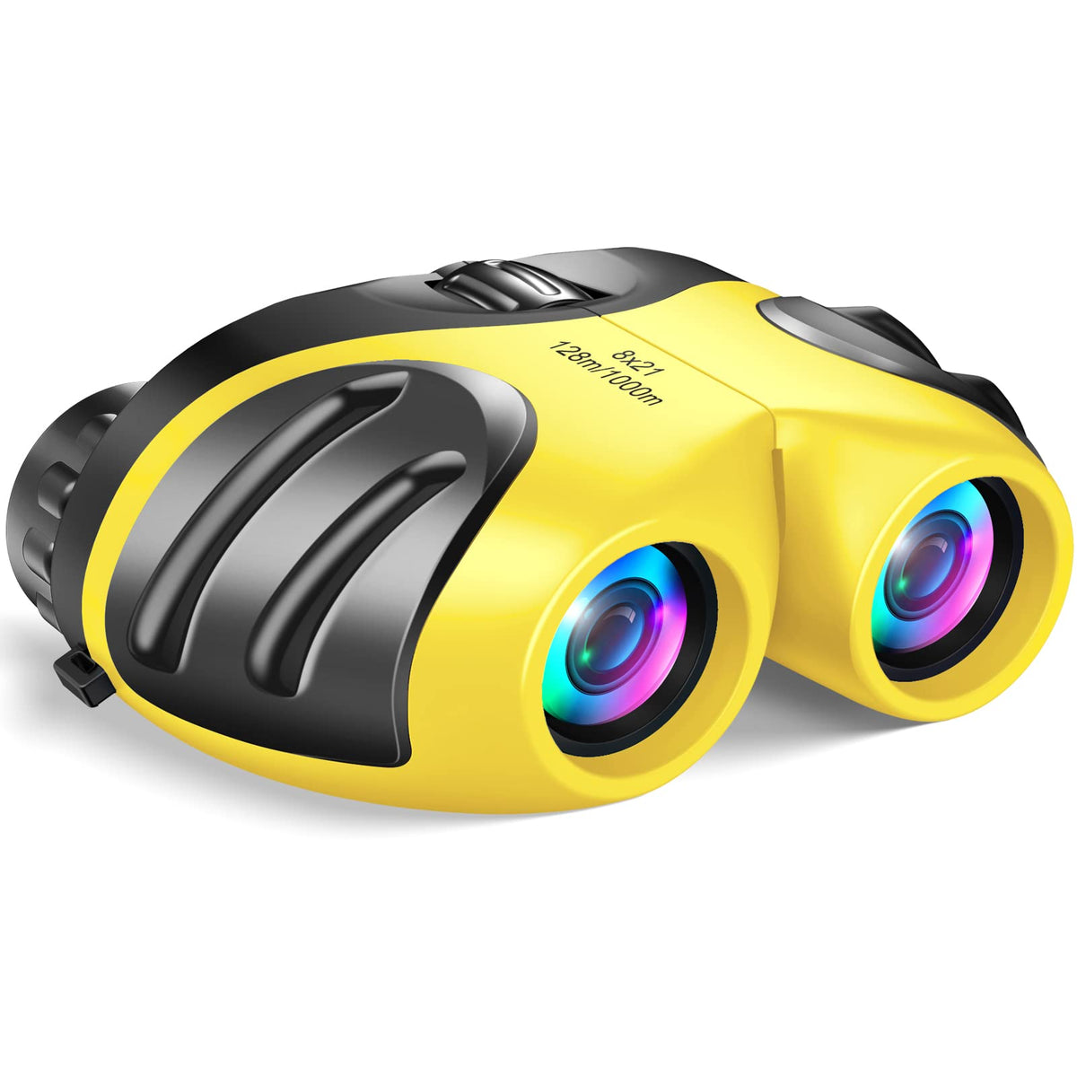 LET'S GO! Boys Toys Age 3-12, DIMY Compact Waterproof Binocular for Kids Boys Outdoor Play Bird Watching Easter Gifts for Boys Age 5-10 Yellow