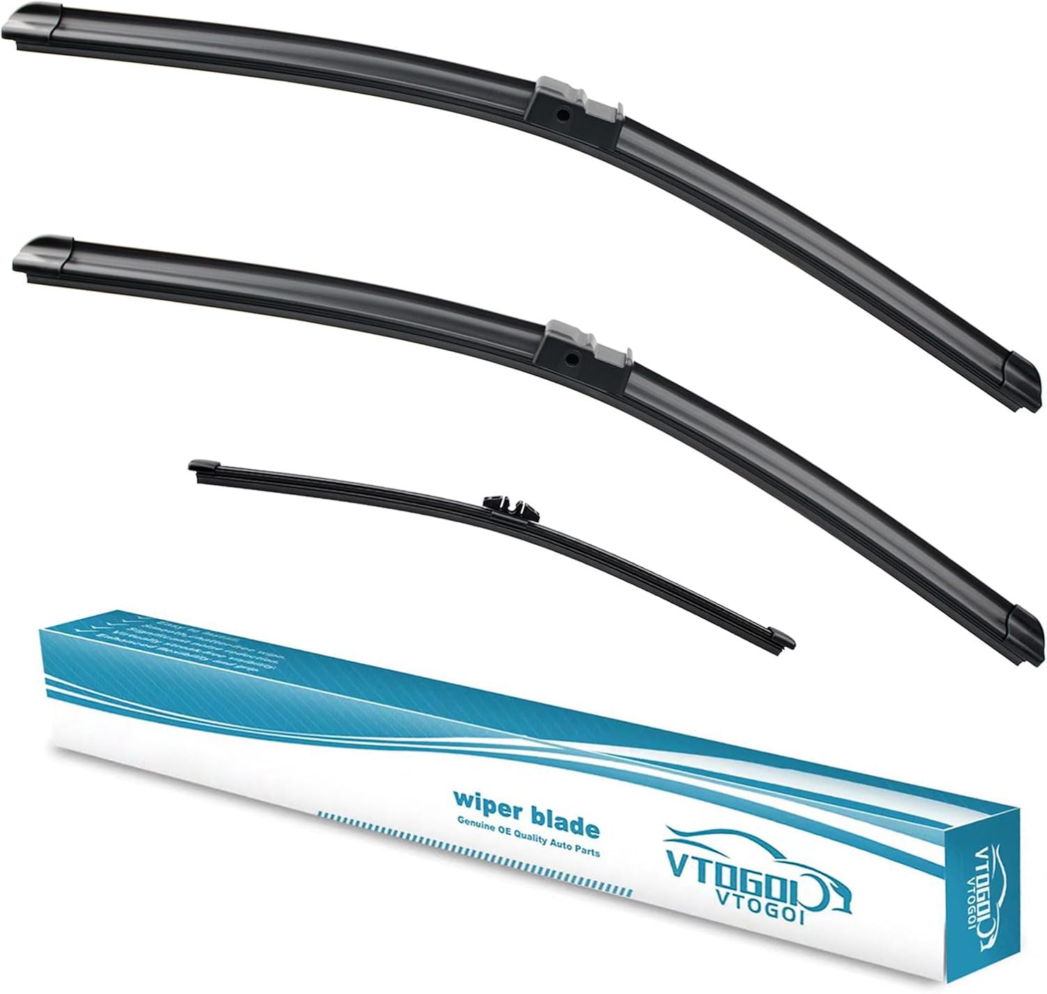 OEM Windshield Wiper Blades Replacement for BMW X3 2011 2012 2013 2014 2015 2016 2017, All Weather Original Factory Quality Front & Rear Wipers Set 26"+20"+13" (Pack of 3)