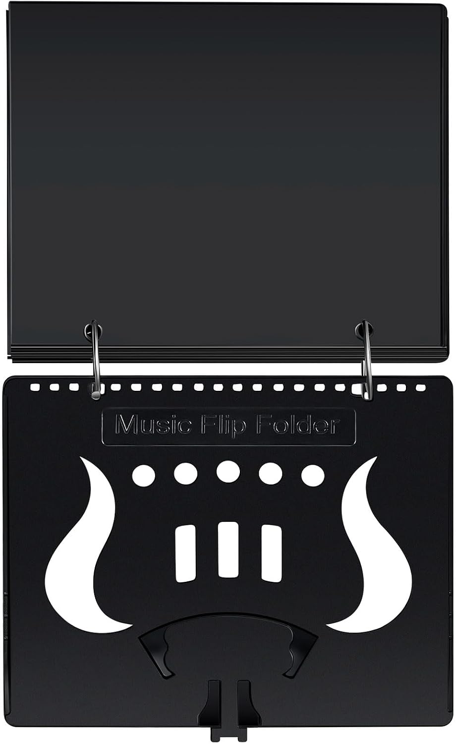 10 Sheets Music Flip Folder Marching Band Plastic Flip Folder Pages,Black