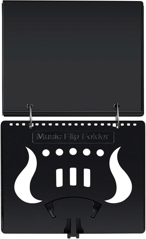 10 Sheets Music Flip Folder Marching Band Plastic Flip Folder Pages,Black