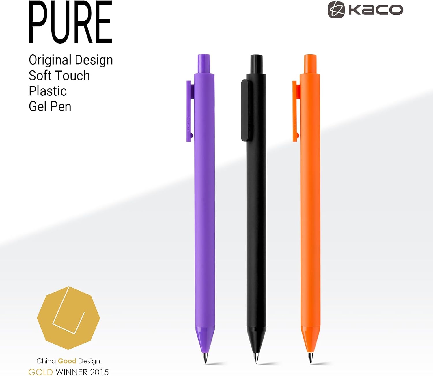 Kaco PURE Gel Pens Color Ink 20PCS Assorted 0.7mm Aesthetic Stationery Pen