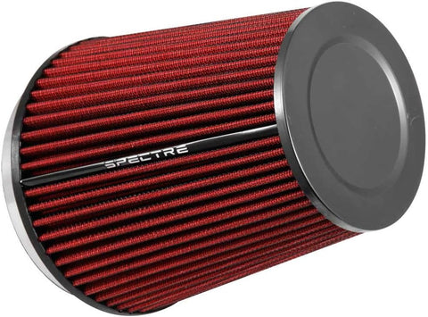 Spectre Universal Clamp-On Air Filter: High Performance, Washable Filter: Round Tapered; 6 in (152 mm) Flange ID; 8.5 in (216 mm) Height; 7.719 in (196 mm) Base; 5.125 in (130 mm) Top, SPE-HPR9891