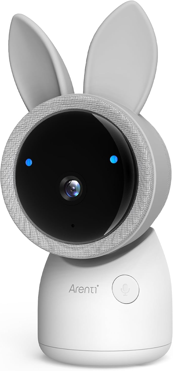 ARENTI 2K Baby Camera, 360-Color RGB Night Light, 2.4G WiFi w/APP (AICAM)