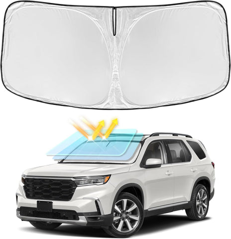 Windshield Sun Shade for Honda Pilot 2016-2025 2026 Sunshade 4-Layers