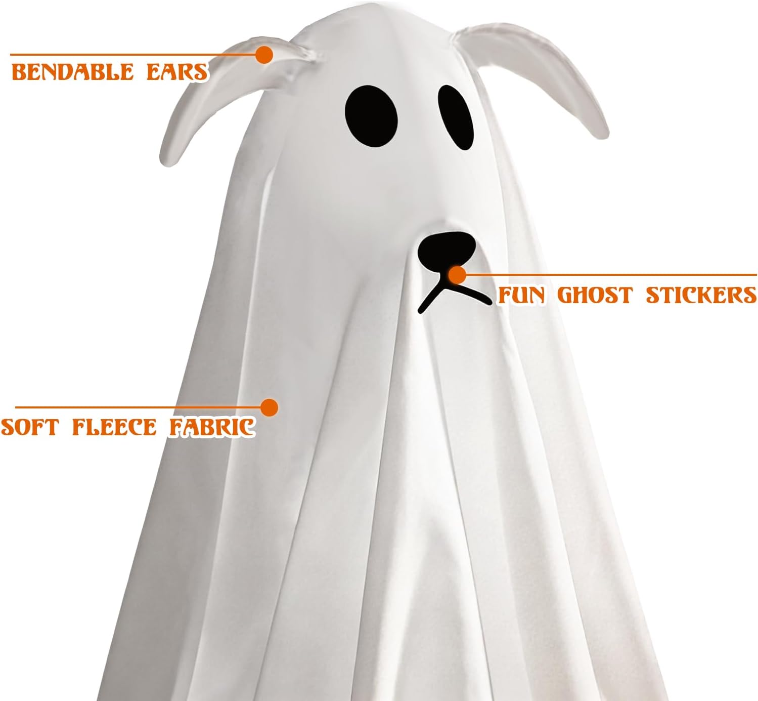 Halloween Decorations Outdoor - 3 Pack Lighted Spooky Ghost Decorations