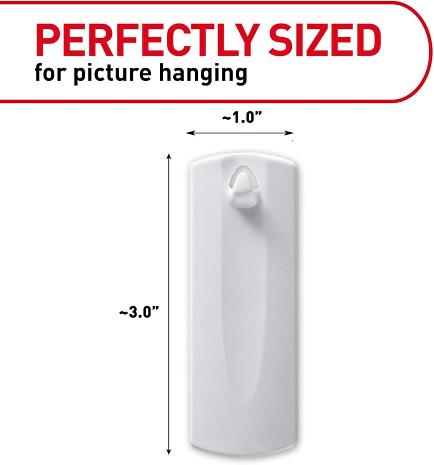Command 4 lb Sawtooth Hangers, 4 Hangers, 8 Strips