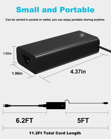 60W 65W USB C Laptop Charger for Dell Latitude 5540 3450 7440 7430 5530 5550 3550 3540 E5430 5450 5420 5440 3340 7450 Dell Chromebook 3110 XPS Latitude 5430 5440 Charger, USB-C Type C AC Power Adapter