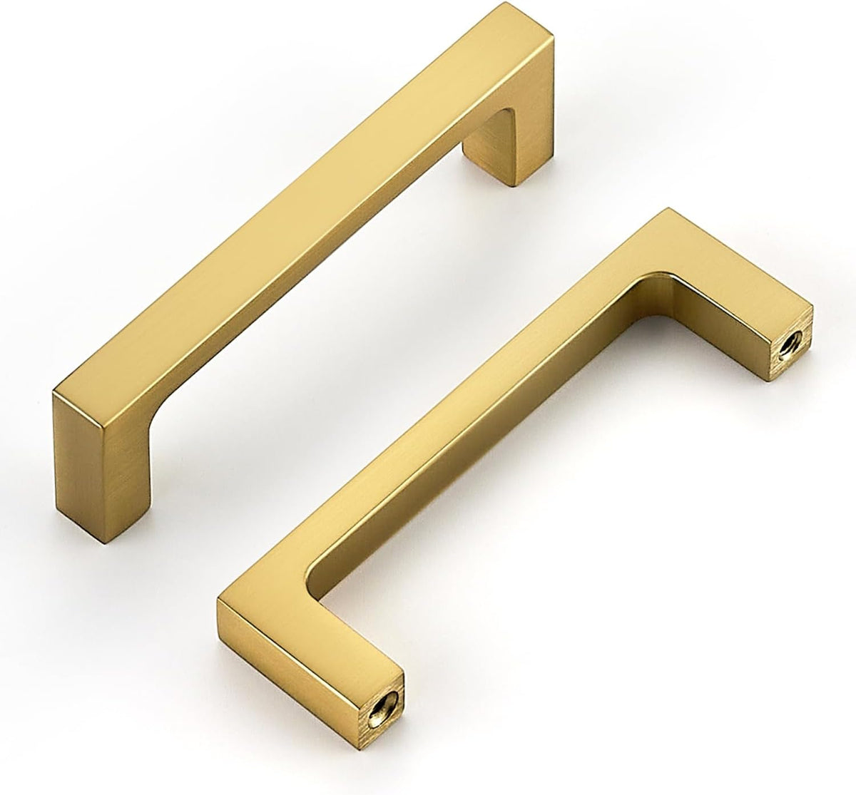 Ravinte Brushed Gold Kitchen Cabinet Solid Handles,3 Inch,10 Pack