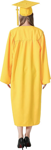GraduationMall Matte Graduation Gown Cap Tassel Set 2026 for High School and Bachelor
