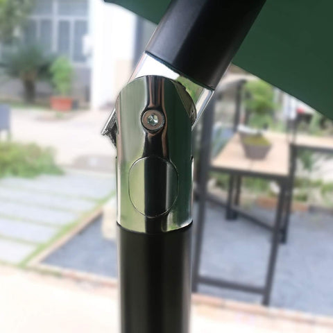 Sunnyglade 9' Patio Umbrella Outdoor Table Umbrella with 8 Ribs Dark Green