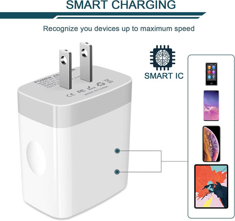 USB Charger Cube, Wall Charger Plug, AILKIN 4.8A 4-Muti Port USB Adapter