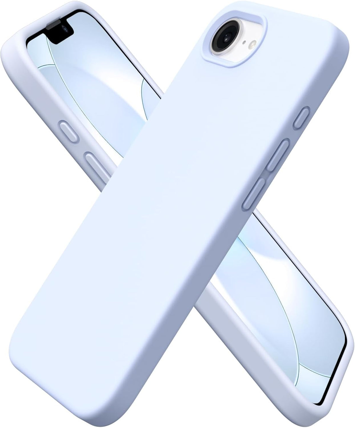 ORNARTO for iPhone 17e Case and for iPhone 16e Case 6.1'', Baby Blue