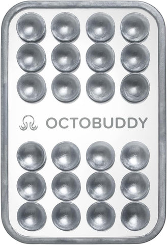 OCTOBUDDY Mirror – Amazon-Exclusive Suction Cup Phone Mount - Silver Swirl