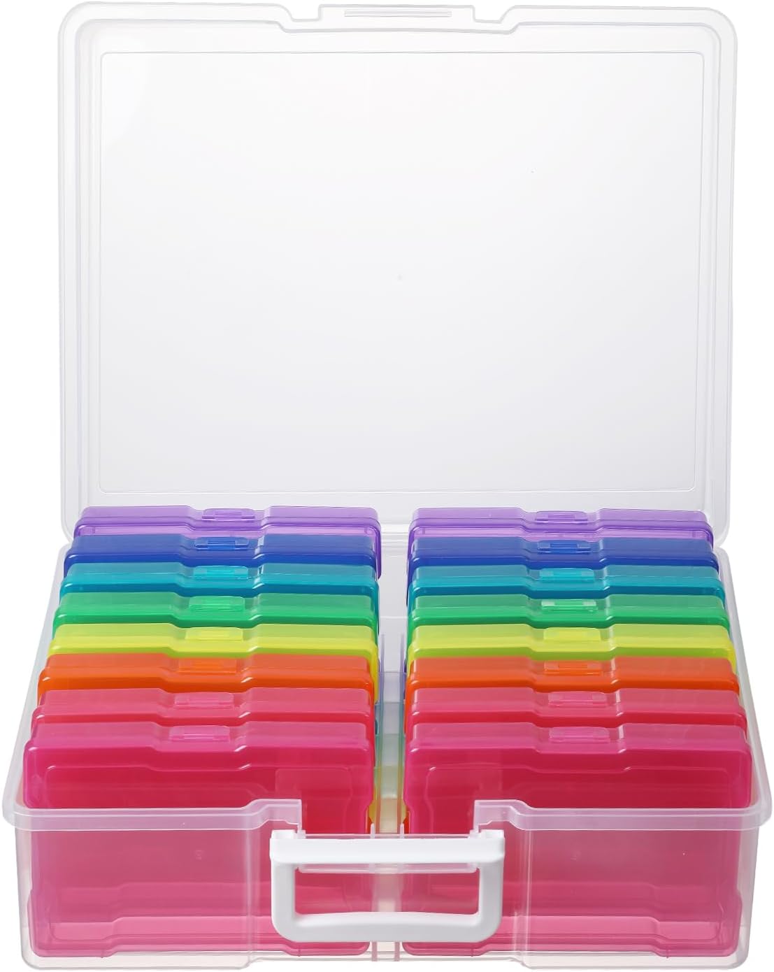 novelinks Photo Storage Box and 16 Inner 4" x 6" Photo Storage Containers