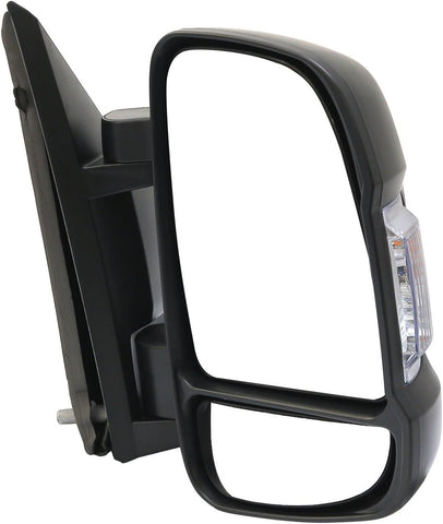 Passenger Right Side Mirror Replacement Power Door Mirror Signal Light Fit Ram Promaster 1500, 2500, 3500, New Six, Work Van