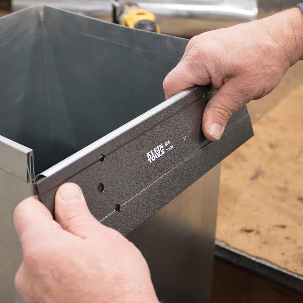 Klein Tools 86530 Metal Folding Tool for Duct Bending 12 x 3-Inch Folds Up to 24 ga CRSM and 28 ga Stainless