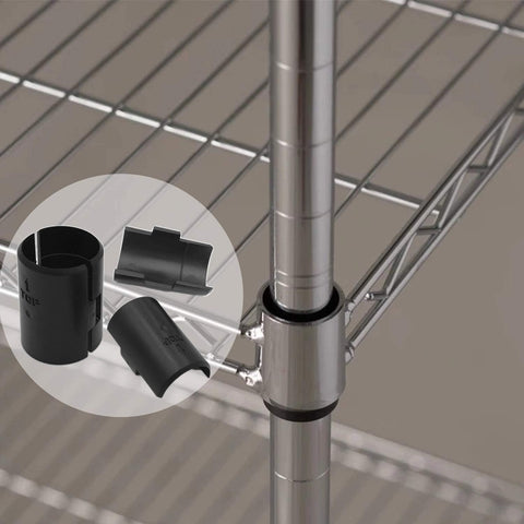 Wire Shelf Clips,18-Packs Wire Shelving Shelf Lock Clips for 1" Post- Shelving Sleeves,Fits with Thunder Group,Alera,Honey Can Do,Eagle,Regency,Metro & More