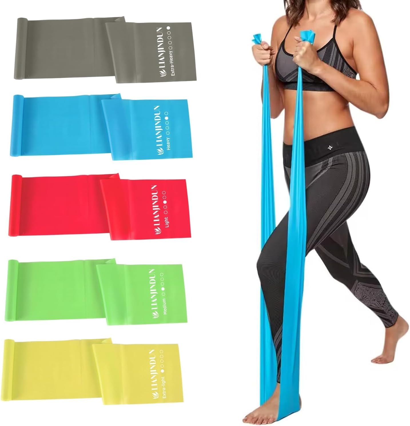 Resistance Bands for Working Out, Physical Therapy, Exercise, Pilates, Yoga