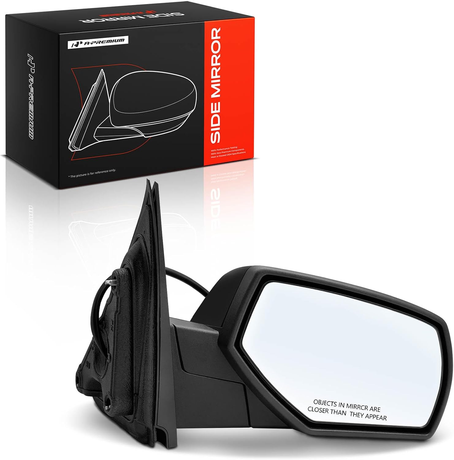 A-Premium Passenger Side Power Door Mirror Compatible with Chevy, GMC
