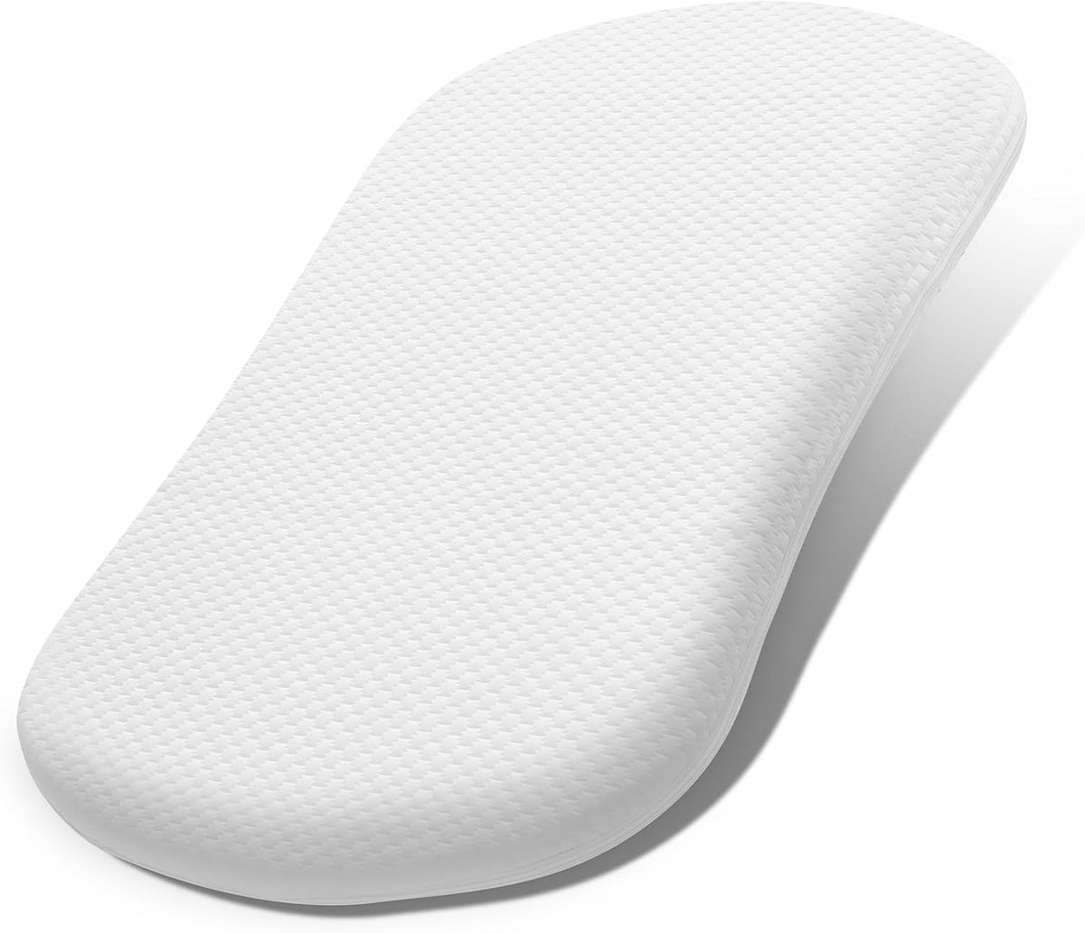 Lisara Baby Bassinet Mattress, 30 x 18 Inch, Gel Memory Foam, Oval